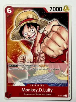 Monkey.D.Luffy (Promotion Pack 2022) P-001 One Piece Promotion Cards Pre Errata - Image 1