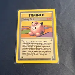 Pokemon TCG Clefairy Doll Trainer Base Set, 70/102 Rare Card Mp - Image 1
