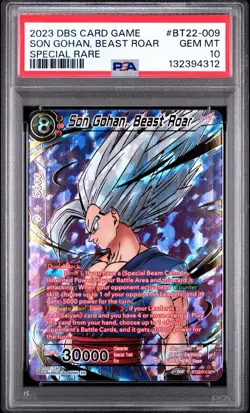 Dragon Ball Super Card Game BT22-009 SPR Son Gohan, Beast Roar PSA 10 #BT22-009 - Image 1