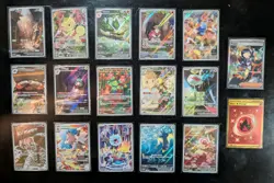 Pokemon TCG SV Mega Illustration Rare, SIR, Hyper Rare Lot 17 Cards NM - Image 1