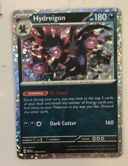 2025 McDonald’s Pokemon Dragon Discovery Hydreigon Promo Card Holo 010/015 - Image 2