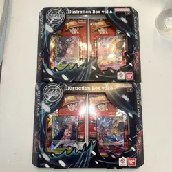 LOT OF 2 One Piece CCG Card Game Illustration Box VOL 6 Bandai NEW SEALED - Image 1