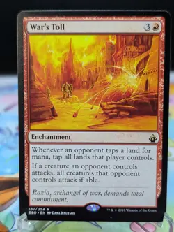 MTG Battlebond - War's Toll 187 Regular - Image 1
