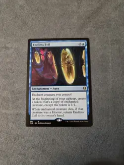 Endless Evil Commander Legends Baldur's Gate Rare Blue Enchantment MTG #665 - Image 1