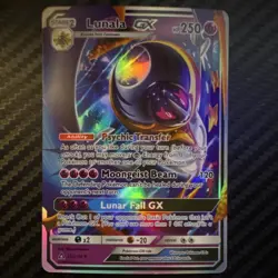 Pokemon Lunala GX SM17 SM Promo Full Art Holo TCG Card Stock Pokemon TCG Card - Image 1