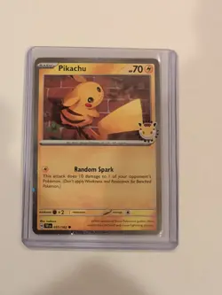 Pikachu (Pokemon Day 2026 Stamped) 051/162 Cosmos Holo Promo - Image 1