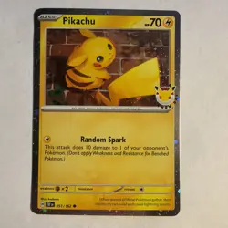 Pokemon TCG: Pikachu - (Cosmo Holo) 051/162 Promo, 2026 Pokemon Day - Image 1