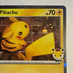 Pokemon TCG: Pikachu - (Cosmo Holo) 051/162 Promo, 2026 Pokemon Day - Image 3