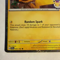 Pokemon TCG: Pikachu - (Cosmo Holo) 051/162 Promo, 2026 Pokemon Day - Image 5
