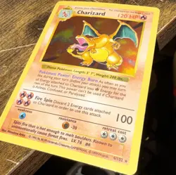 Pokemon TCG - Charizard 4/102🔥 LP Shadowless_holo rare #Vintage 1999 Base Set - Image 4