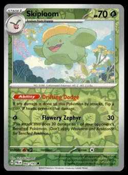 Skiploom 002/193 Uncommon Paldea Evolved Pokemon Reverse Holo Near Mint - Image 1