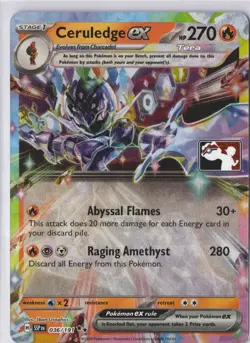 Ceruledge ex 036/191 Prize Pack Series 7 Play! Stamped Pokemon TCG NM - Image 1