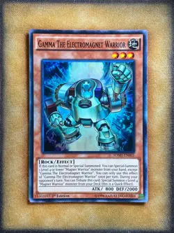 Yugioh Gamma the Electromagnet Warrior SDMY-EN003 Super Rare 1st Ed NM - Image 1