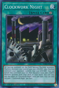YUGIOH CLOCKWORK NIGHT SUPER RA03-EN071 NEAR MINT - Image 1