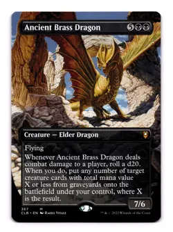 MTG English Ancient Brass Dragon (Borderless) LP Normal - Image 1