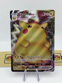 Pokemon Pikachu TCG VMAX Vivid Voltage 044/185 Regular Ultra Rare Card NM - Image 1