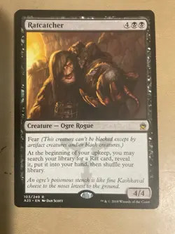 MTG English Magic Card Very Light Play RATCATCHER from Masters 25 - Image 1