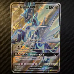 Pokemon Dialga GX 125/131 SM Ultra Prism Ultra Rare Full Art Holo Card - Image 1