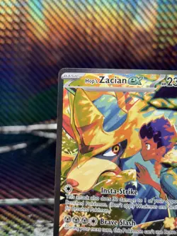 Hop's Zacian ex 186 Pokemon Journey Together Special Illustration Rare Card NM+ - Image 2
