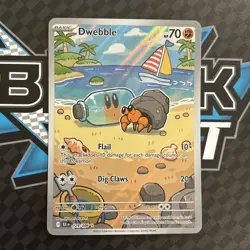 🔥Pokemon TCG Dwebble 129/086 SV: Black Bolt Illustration Rare Holo Card NM+🔥 - Image 1