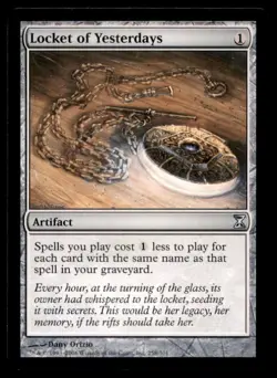 MTG Locket of Yesterdays LP Light Play Time Spiral [3486] - Image 1