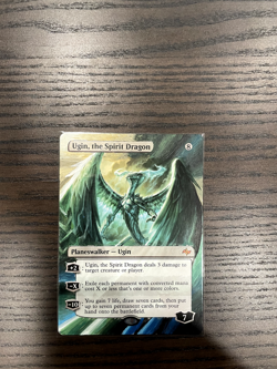 Ugin, the Spirit Dragon (Extended Altered Art, Acrylic Paint) - Image 1
