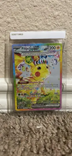 Pokemon Pikachu Ex Special Illustration Rare Full Art Holo 238/191 Sv08 Card - Image 1