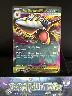 Pokemon Card Mega Sharpedo Ex 061/094 Phantasmal Flames Double Rare NM - Image 1