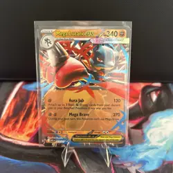 Mega Lucario Ex 113/217 Ascended Heroes Pokemon Card NM Pack fresh - Image 1