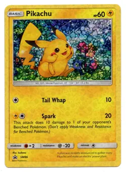 Pokemon TCG Sun & Moon Pikachu SM86 Black Star Promo Holo General Mills Ceral - Image 1