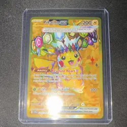 Pokemon Pikachu ex EX Full Art Holo Hyper Rare Sv08 Surging Sparks 247/191 200HP - Image 1