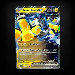 Pokemon TCG SV: Prismatic Evolutions Iron Hands ex #031/131 NM - Image 1