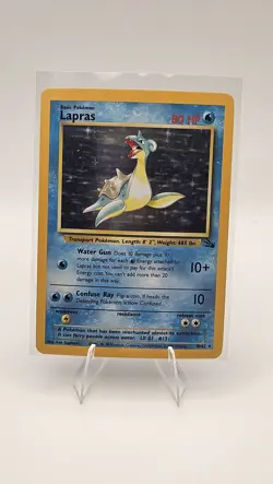 Lapras Holo Rare Fossil 10/62 - Lightly Played WOTC Pokemon TCG LP - Image 1
