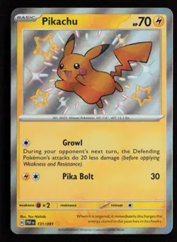 Pikachu - 131/091 Pokemon SV: Paldean Fates Shiny Rare NM - Image 1