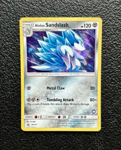 Pokemon TCG - Alolan Sandslash SM127 - Black Star Promo Holo Rare *NM/LP - Image 1
