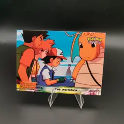 1999 TOPPS POKEMON THE MOVIE EDITION The Invitation #13 Mewtwo Strikes Back - Image 1