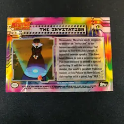 1999 TOPPS POKEMON THE MOVIE EDITION The Invitation #13 Mewtwo Strikes Back - Image 2