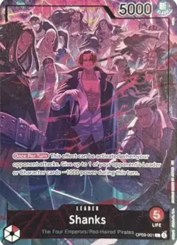 One Piece TCG Shanks Leader OP09-001 English - 2nd anniversary - Image 1
