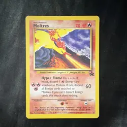 Pokemon Moltres Wizards Black Star Promo 21 70HP English TCG Card 2000 - Image 1