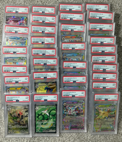 Pokemon Scarlet Violet 31 card PSA 9 lot Surprise Box Sylveon ex Garchomp ex etc - Image 1