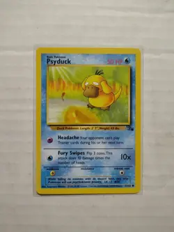 Psyduck 53/62 Fossil Regular WOTC Pokemon Card - Image 1