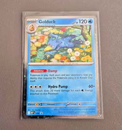 Pokemon TCG Mega Evolution Golduck 008 Black Star Promo Holo English MINT Card - Image 1