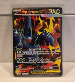 Pokemon Mega Heracross EX 108/094 Phantasmal Flames SR Full Art English Card TCG - Image 1