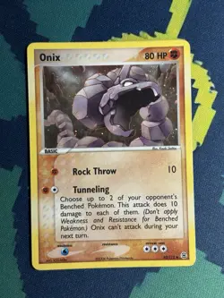 Onix 42/112 Ex FireRed & LeafGreen Reverse Holo 2004 Stamped Foil Pokemon Card - Image 2