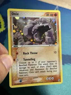 Onix 42/112 Ex FireRed & LeafGreen Reverse Holo 2004 Stamped Foil Pokemon Card - Image 3