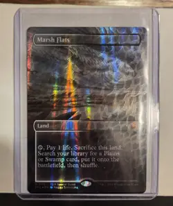 MTG Marsh Flats (Borderless) (Dragonscale Foil) Special Guests Foil - Image 1
