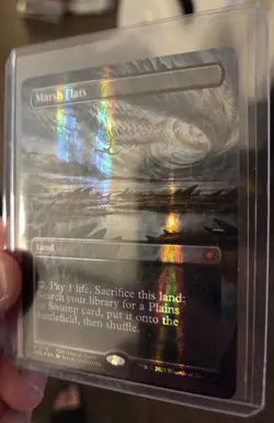 MTG Marsh Flats (Borderless) (Dragonscale Foil) Special Guests Foil - Image 5