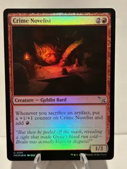 Crime Novelist 121 U Murders at Karlov Manor FOIL NM MTG - Image 1