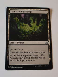MtG Leechridden Swamp (DSC-0286) Uncommon English MINT - Image 1