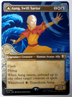 Aang, Swift Savior - Showcase Rare - MTG Avatar The Last Airbender - 0347 NM - Image 1